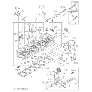 Головка блока 8976026871 8976050052 8976069926 8981706230 8981805622 8982438160 8943924519